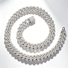 14MM Moissanite Cuban Necklace