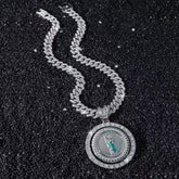 "Divine Figure Mo Sang Diamond Cuban Necklace Pendant"