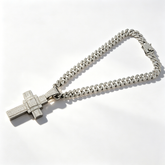 14MM Cuban Cross Pendant Necklace