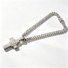 14MM Cuban Cross Pendant Necklace