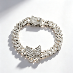 Butterfly Cuba Full Diamond Bracelet