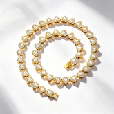 Heart-shaped Cuban necklace