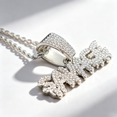 SAVAGE letter pendant Cuban necklace