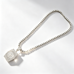 Watch pendant diamond necklace