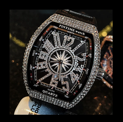 DJLLO Diamond-Encrusted Watch