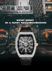 DJLLO Diamond-Encrusted Watch