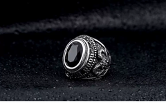 Triangle Gemstone Eye Ring