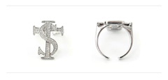 Combined full diamond ring