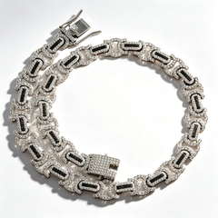 14K diamond Cuban necklace