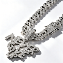 NEVERGIVEUP letter Cuba pendant necklace