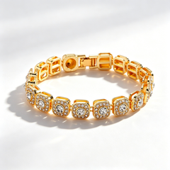 Sugar Cube Diamond Bracelet