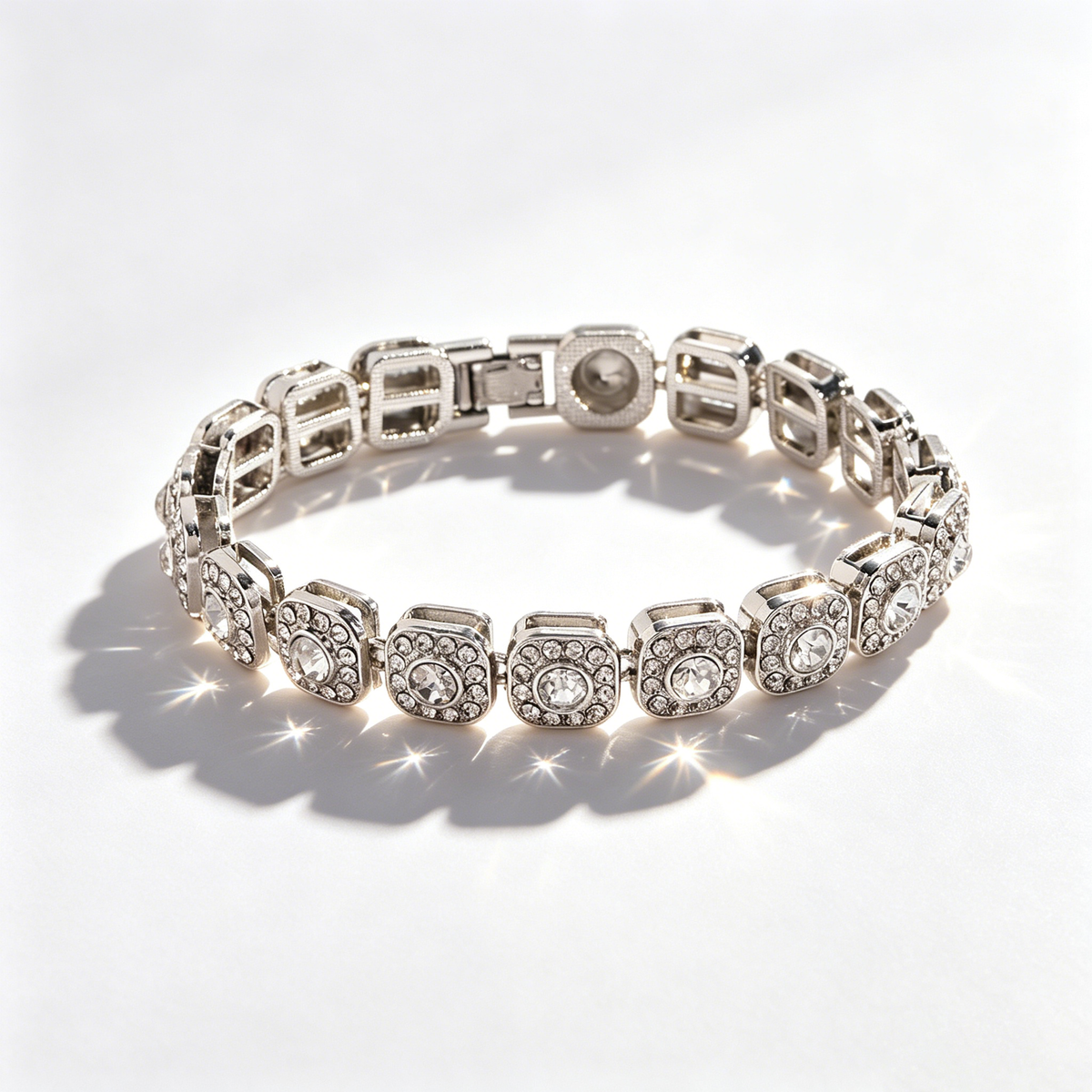 Sugar Cube Diamond Bracelet
