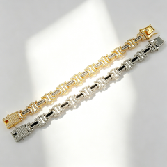 Butterfly studded bracelet