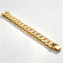 Couple's full diamond bracelet