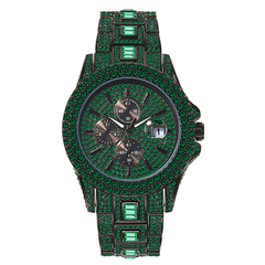 DJLLO Green Diamond Watch