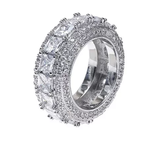 T-shaped diamond ring