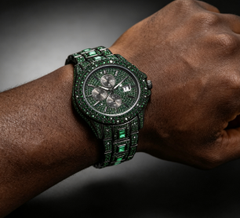 DJLLO Green Diamond Watch